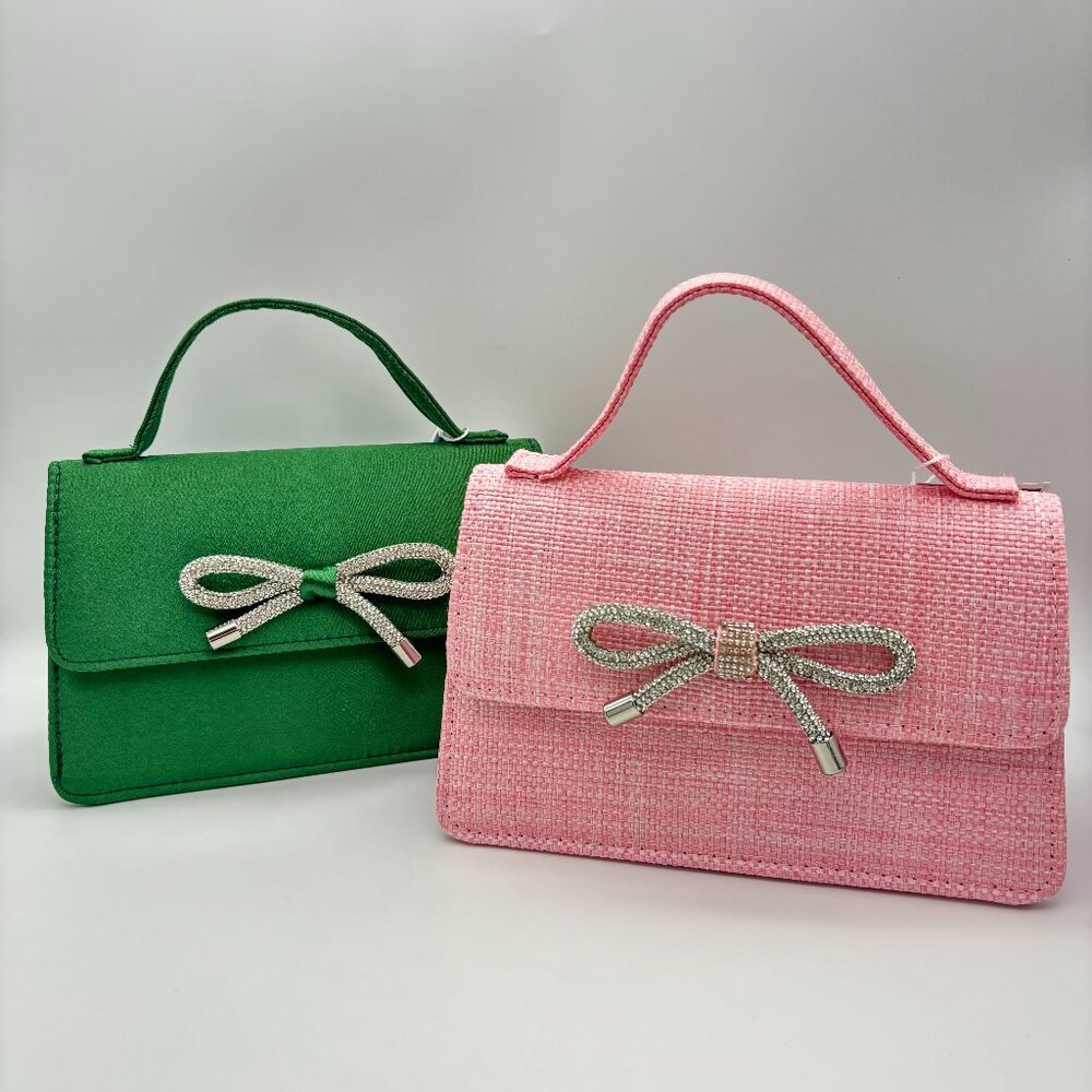 Shiraleah Chicago Bowie Mini Bag Green Pink Straw YOU PICK Wicked Glinda Elphaba